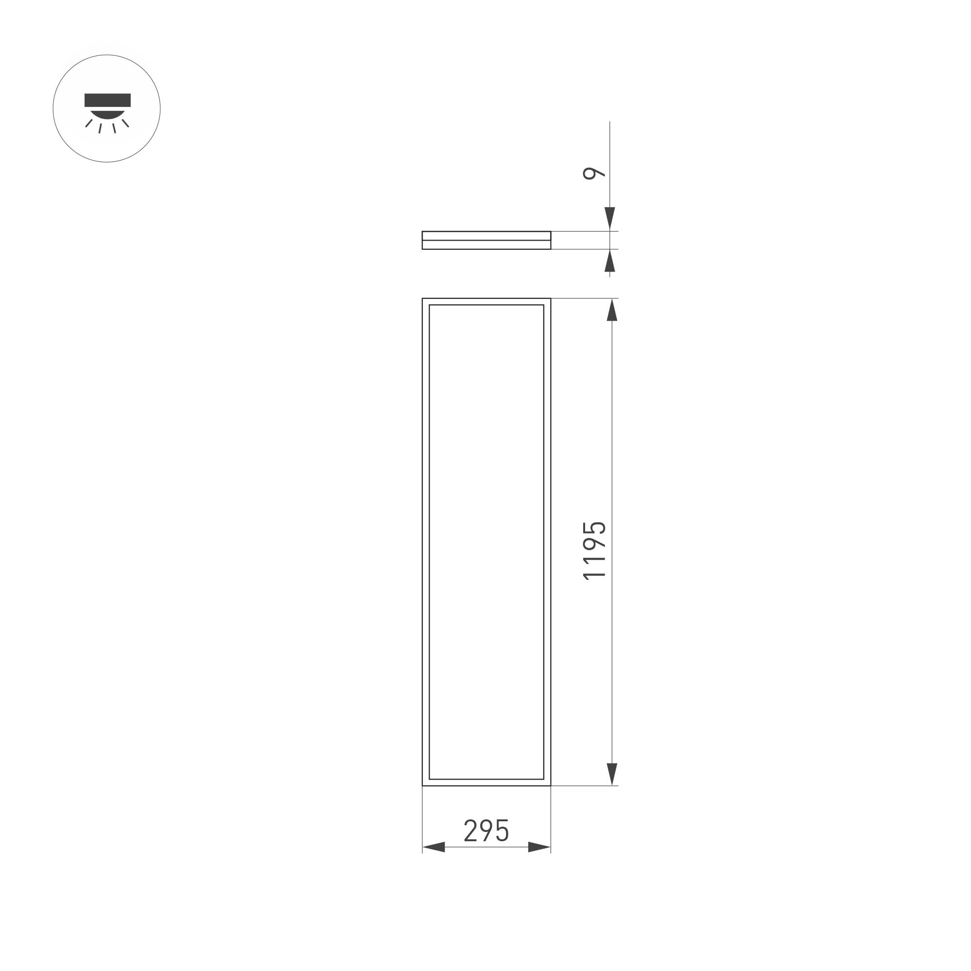 Arlight Светильник DL-INTENSO-S300x1200-40W Warm3000 (WH, 120 deg, 230V) (IP20 Металл, 3 года) 036238 — миниатюра 2