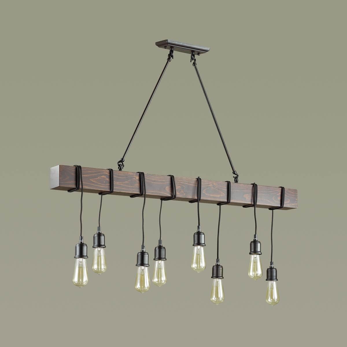 Lumion 3740/8 LN19 141 черный Люстра E27 8*60W 220V KLAUS — миниатюра 4