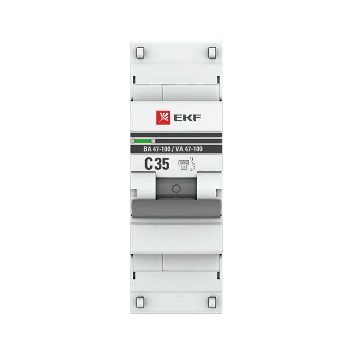 EKF PROxima ВА 47-100 Автоматический выключатель (С) 1P 35А 10kA mcb47100-1-35C-pro — миниатюра 3