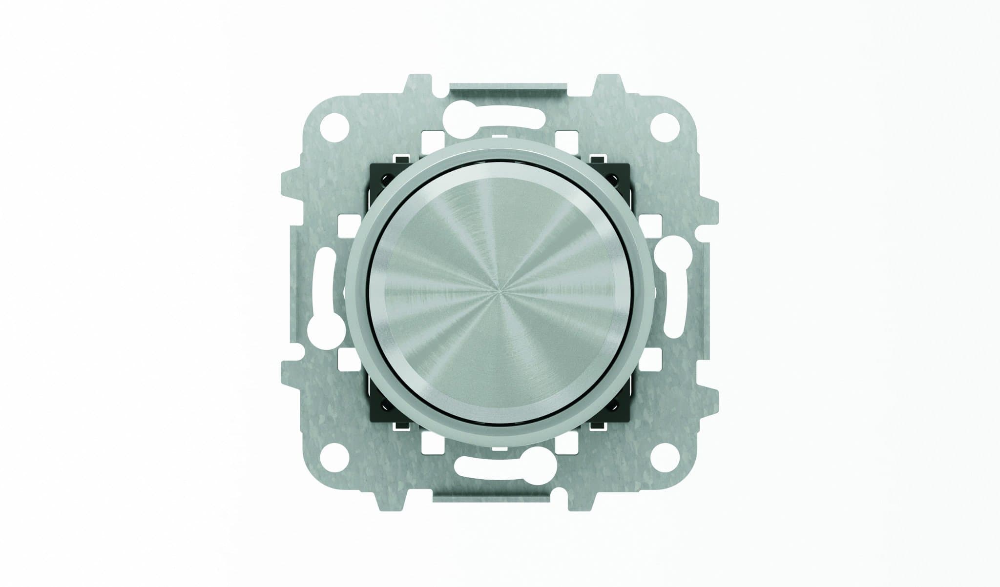 ABB SKY Moon Мех электронного поворотного светорегулятора для люминесцентных ламп 700 Вт, 0/1-10 В, 50 мА, кольцо "хром" 2CLA866090A1401