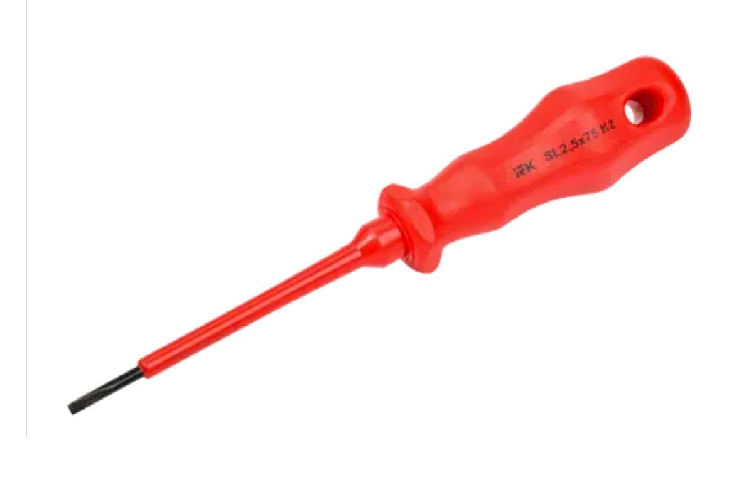 IEK ARMA2L 3 Отвертка диэлектрическая SL2,5х75 K2