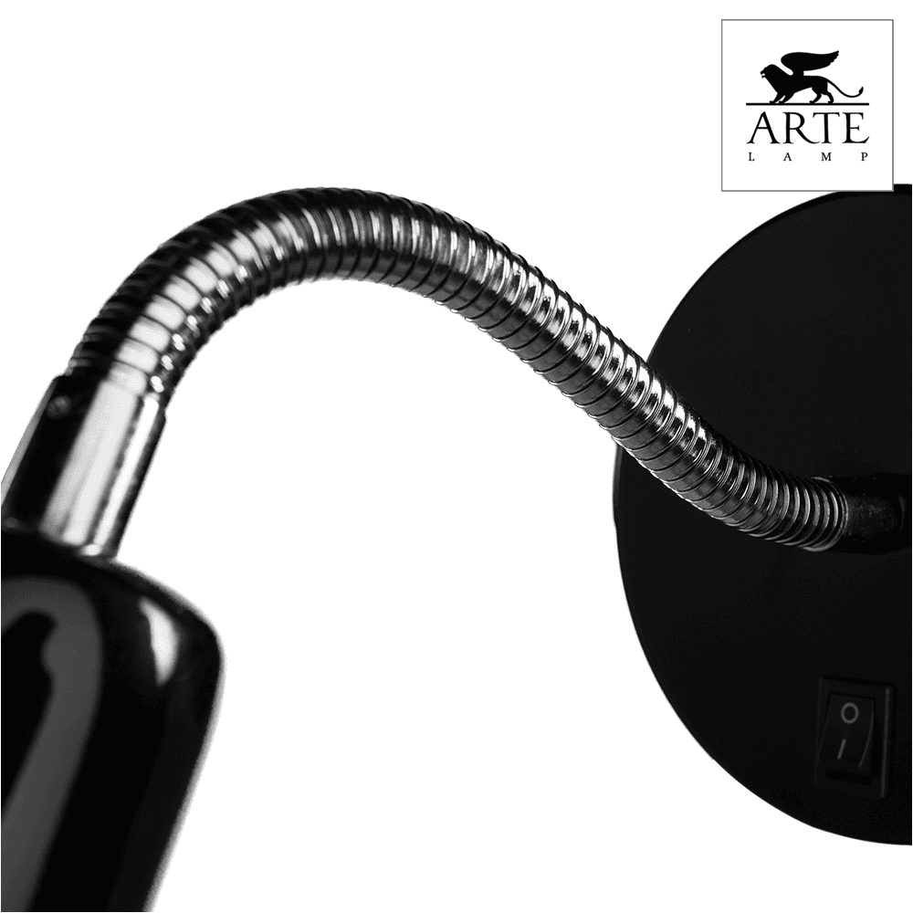 Arte Lamp Dorm Черный Бра 40W E14 A1408AP-1BK — миниатюра 3