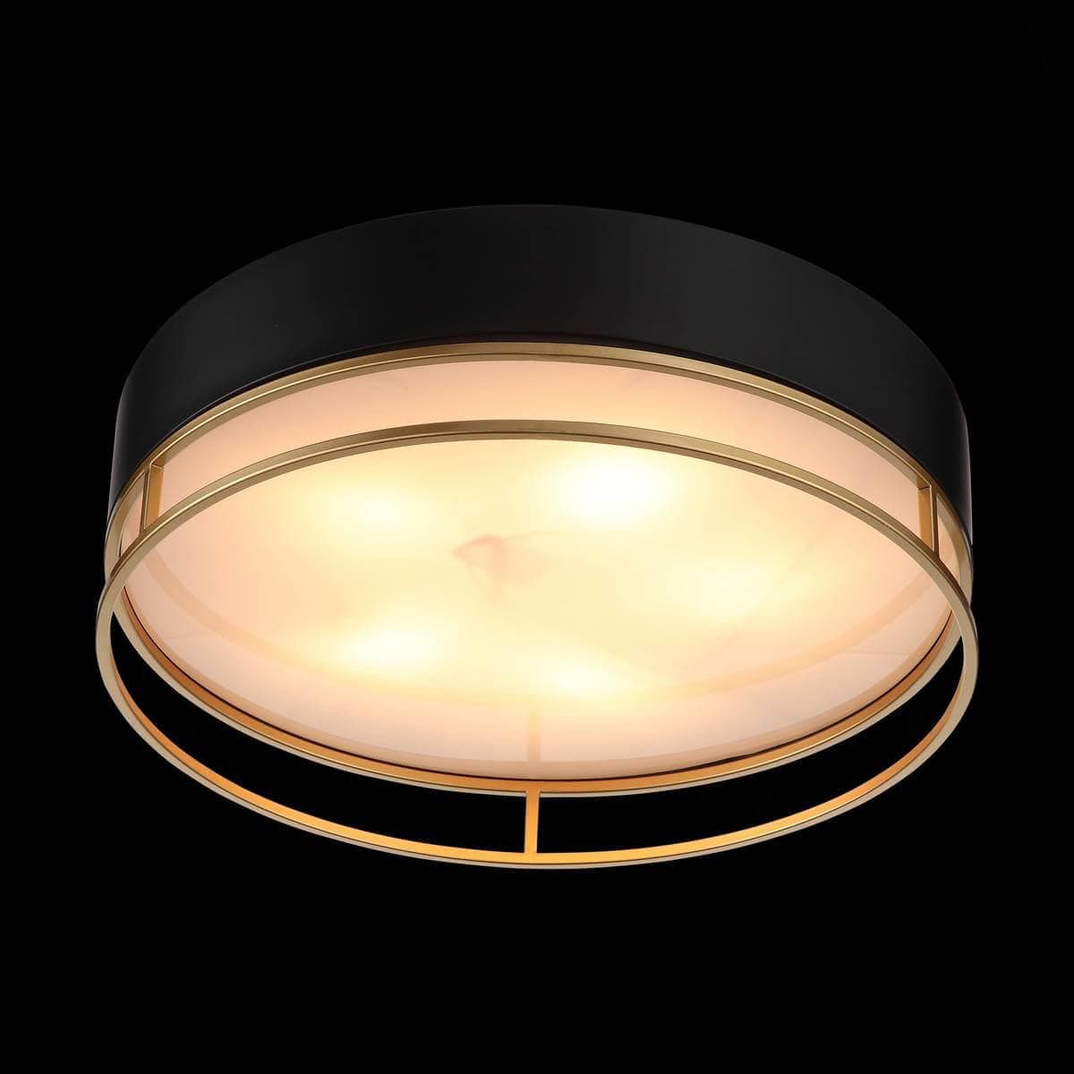 ST Luce SL1127.432.05 Светильник потолочный Черный, Матовое золото/Белый E14 5*40W — миниатюра 3