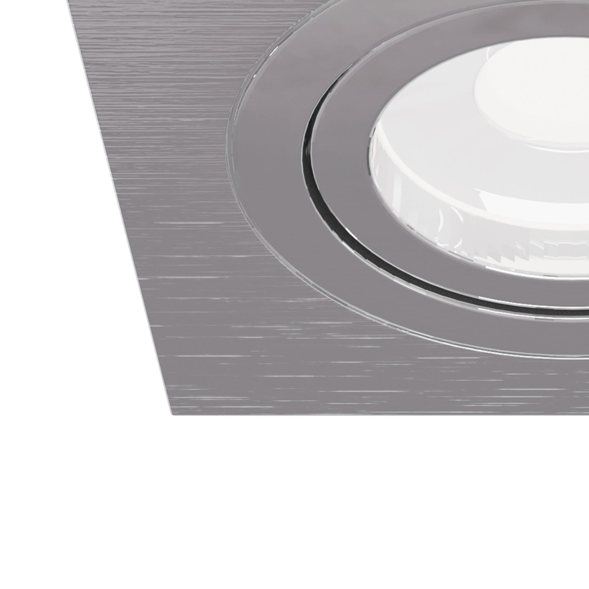 Maytoni Technical Atom Серебро Встраиваемый светильник GU10 50W DL024-2-01S — миниатюра 7