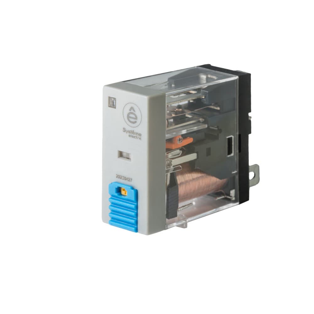 Systeme Electric Реле 8A 2CO 48VDC тест кнопка LED