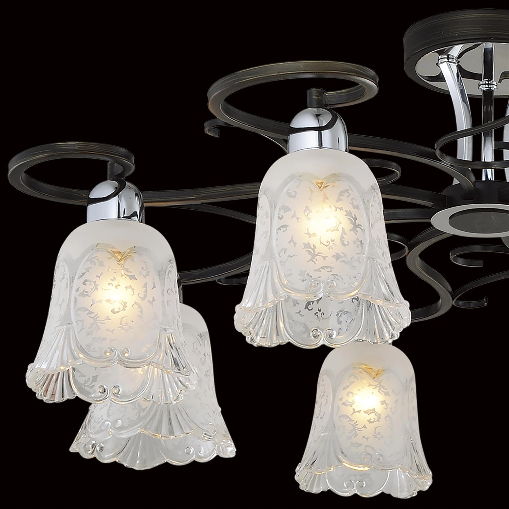 Citilux CL151181 Оливия Венге+Хром Светильник Люстра — миниатюра 3