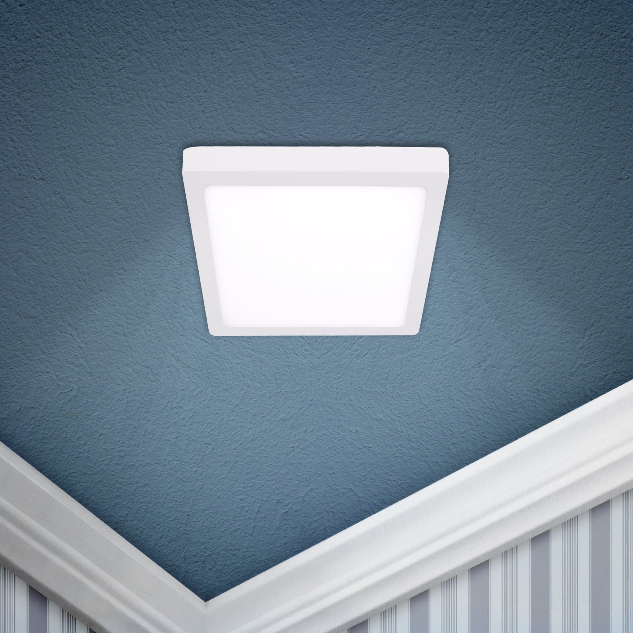 ЭРА Светильник светодиодный LED 9-12-4K квадратный накладной LED 12W 220V 4000K, белый Б0050272