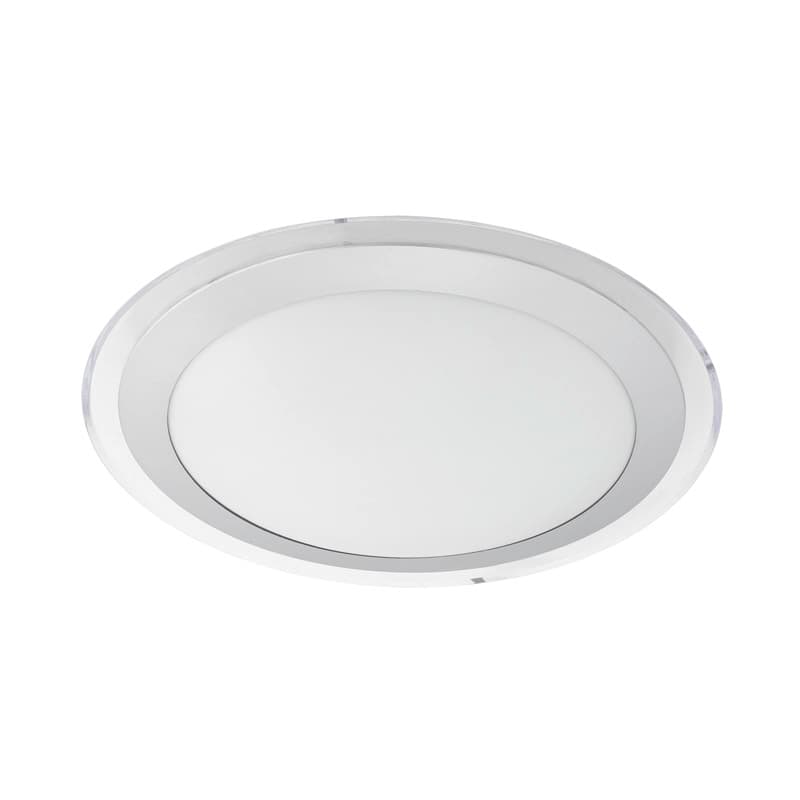 Eglo Светильник LED настенно-потолочный COMPETA 1, 22W(LED), Ø335, сталь, белый/пластик, белый, серебр., прозрач. 95677