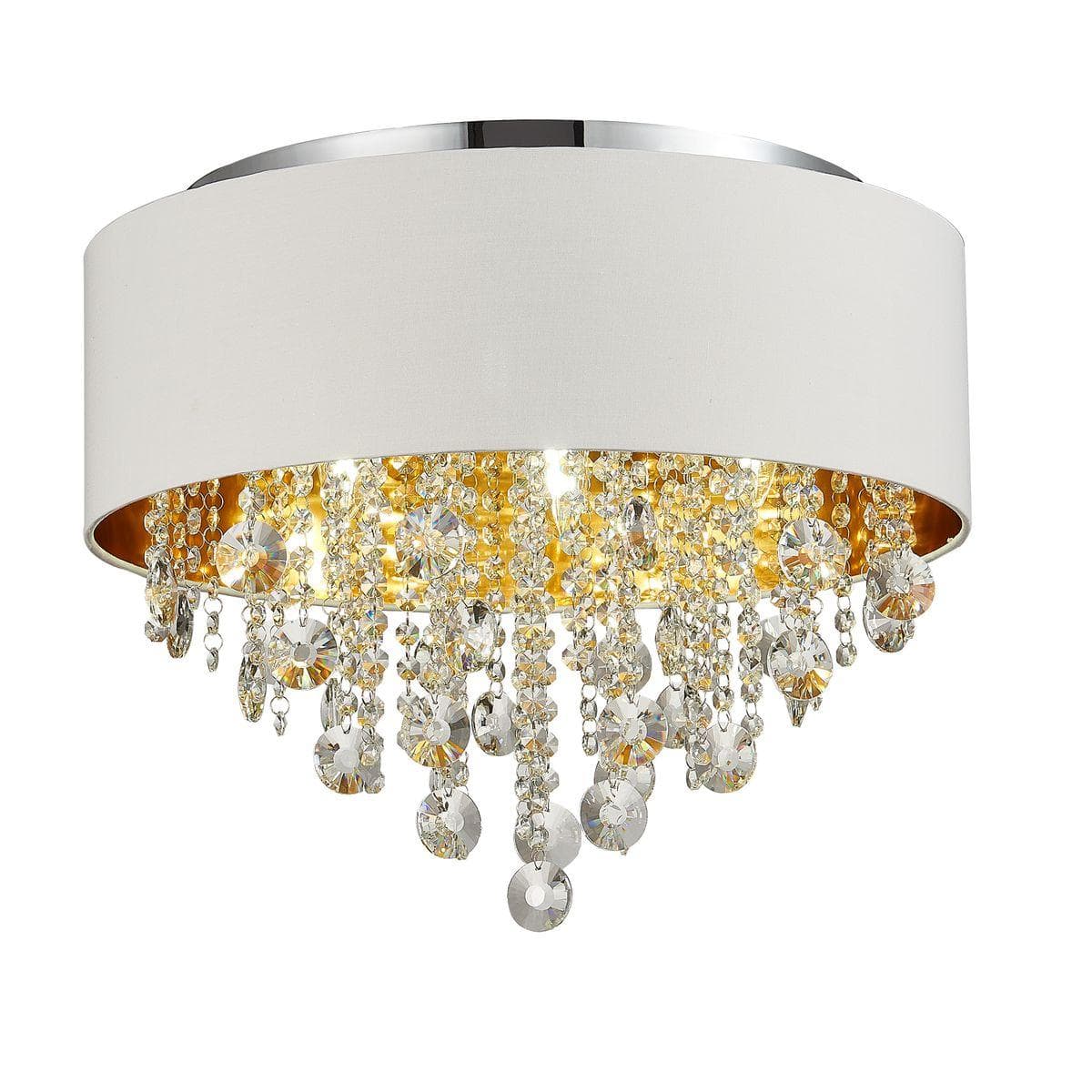 ST Luce SL1350.502.06 Светильник потолочный Хром/Белый, Золотой, Прозрачный E14 6*40W — миниатюра 4
