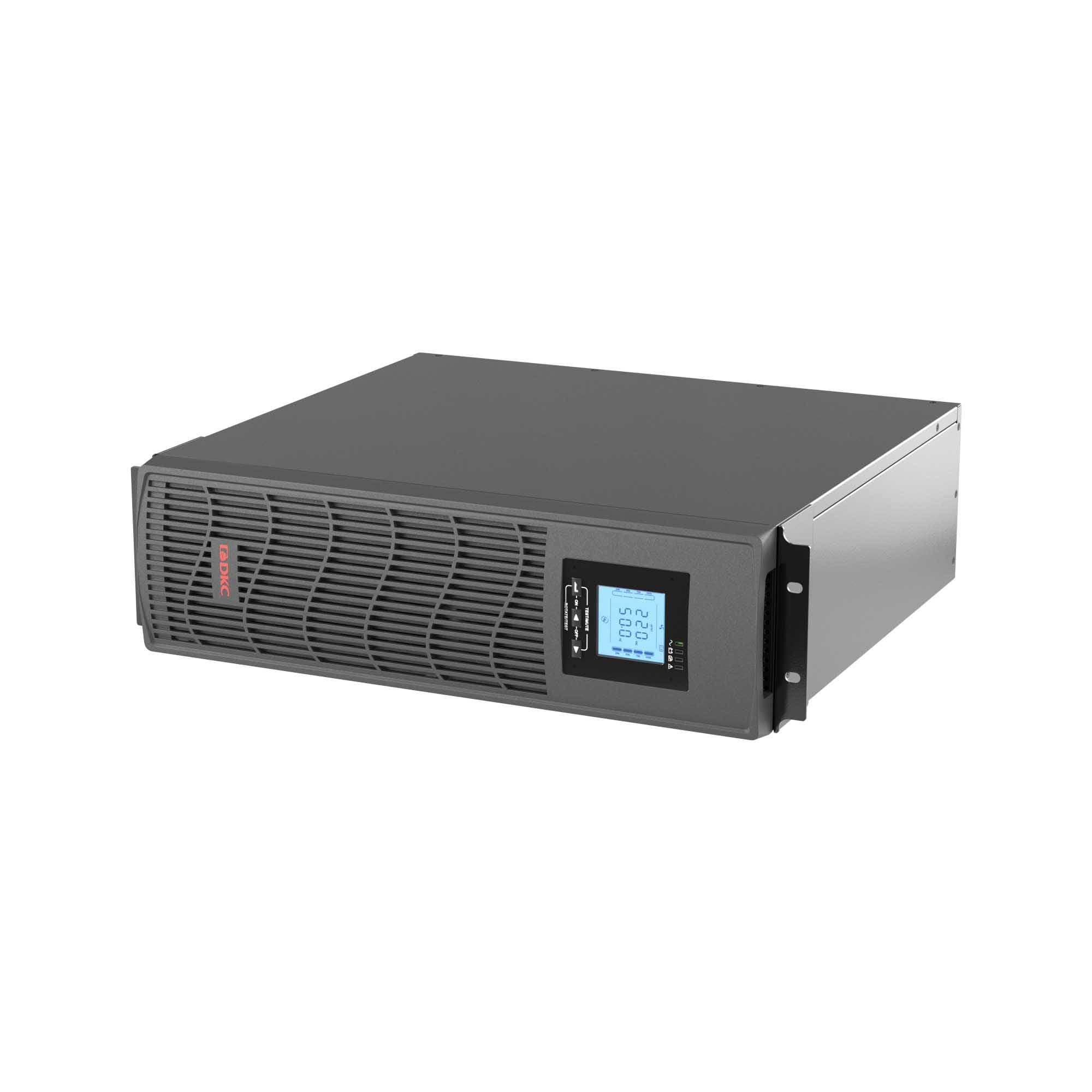 DKC Линейно-интерактивный ИБП ДКС серии Info Rackmount Pro, 1500 ВА/1200Вт,1/1, USB, RJ45, 6xIEC C13, Rack 3U, SNMP/AS400 slot, 2x9Aч — миниатюра 1