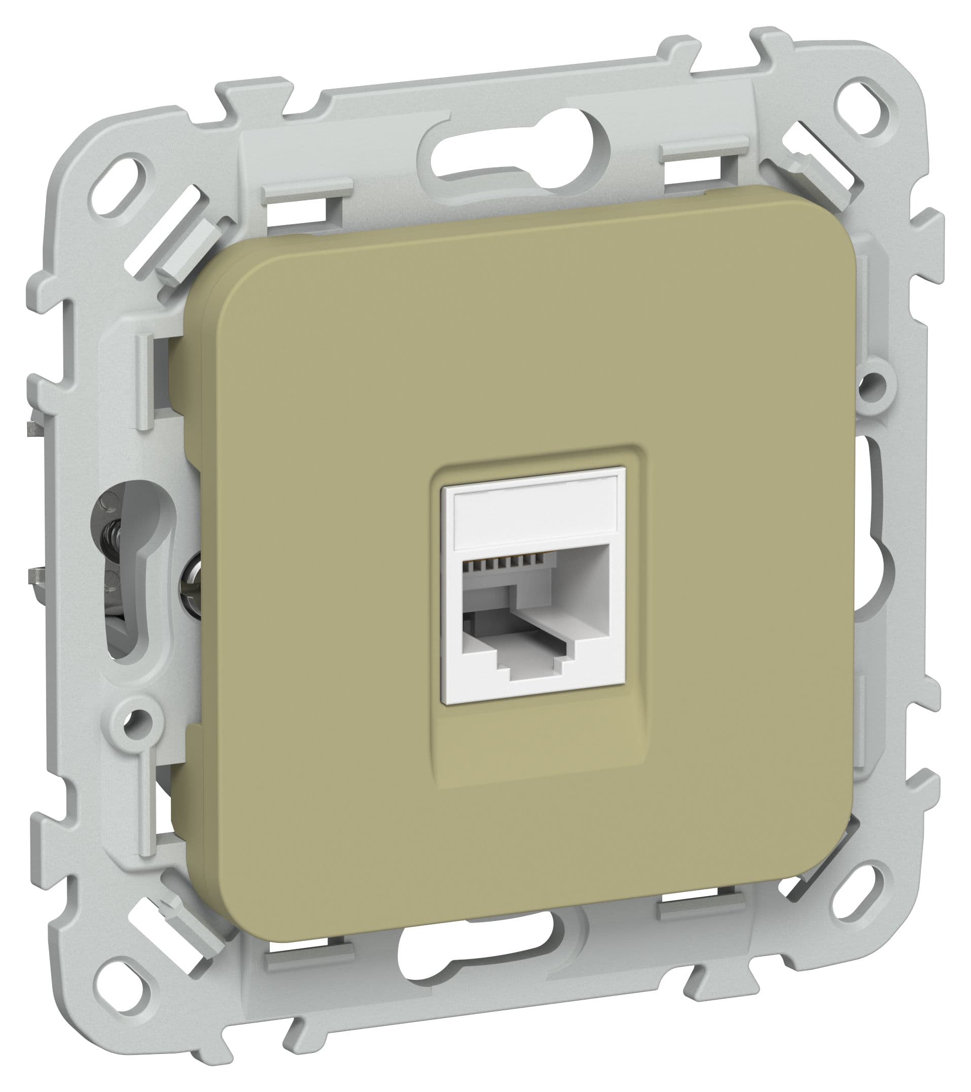 IEK FLITE Оливковый Розетка компьютерная RJ45 категория 5Е UTP