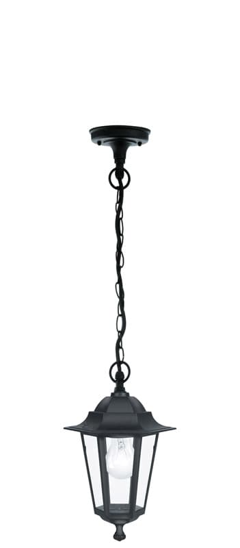 Eglo 22471 Светильник уличный подвесной LATERNA 4, 1х60W (E27), алюминий, черный/стекло