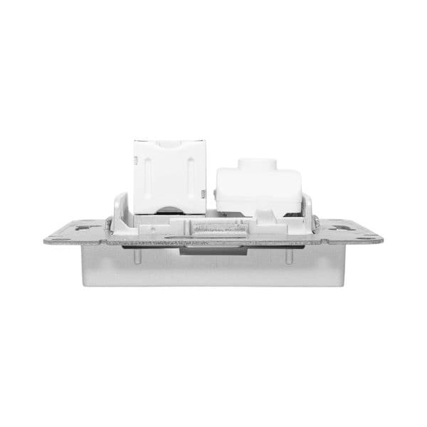 EKF Механизм розетки TV+RJ45 (cat5), алюминий Эпика — миниатюра 10