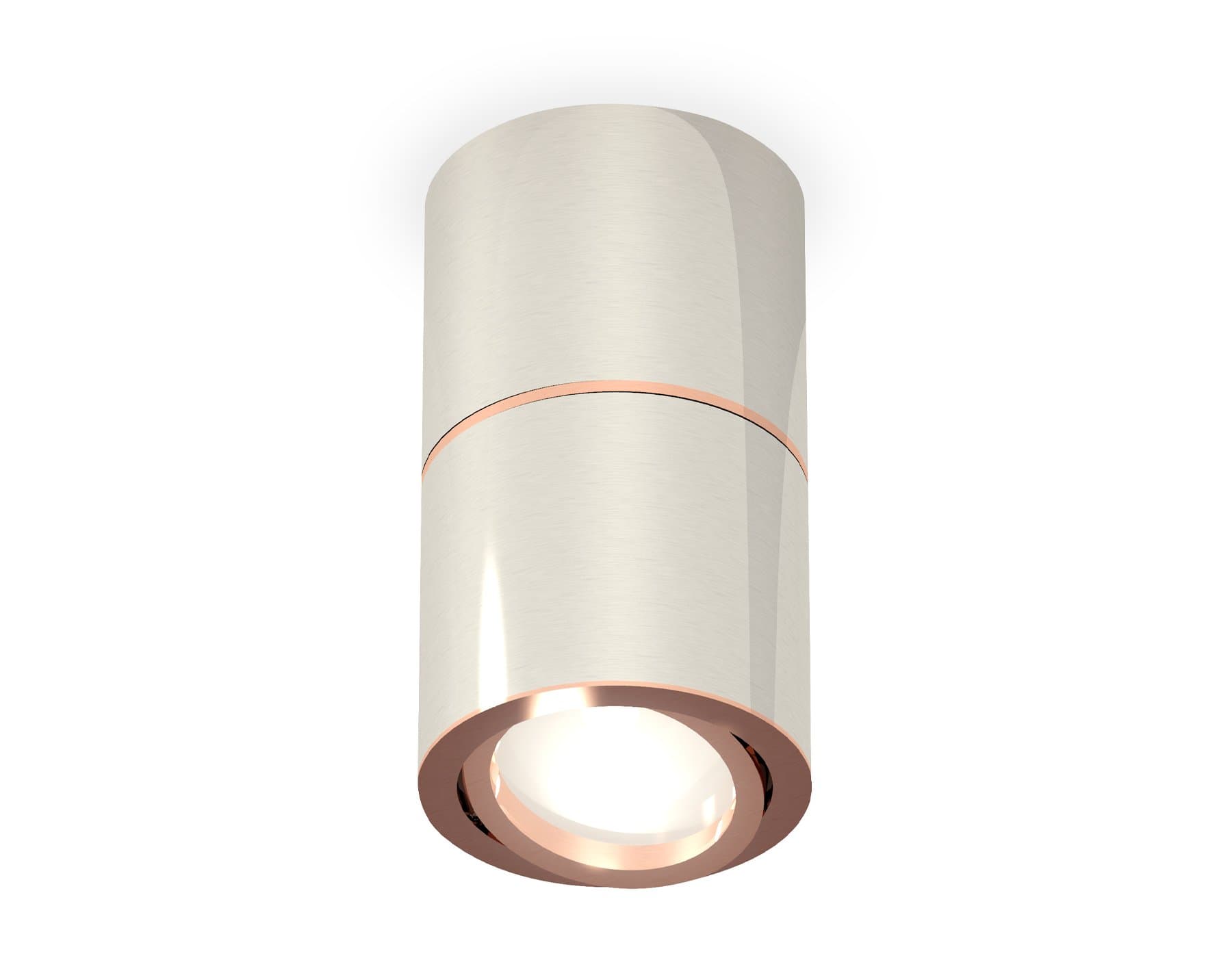 Ambrella Комплект накладного поворотного светильника XS7405080 PSL/PPG серебро полированное/золото розовое полированное MR16 GU5.3 (C7405, A2073, C740 — миниатюра 1