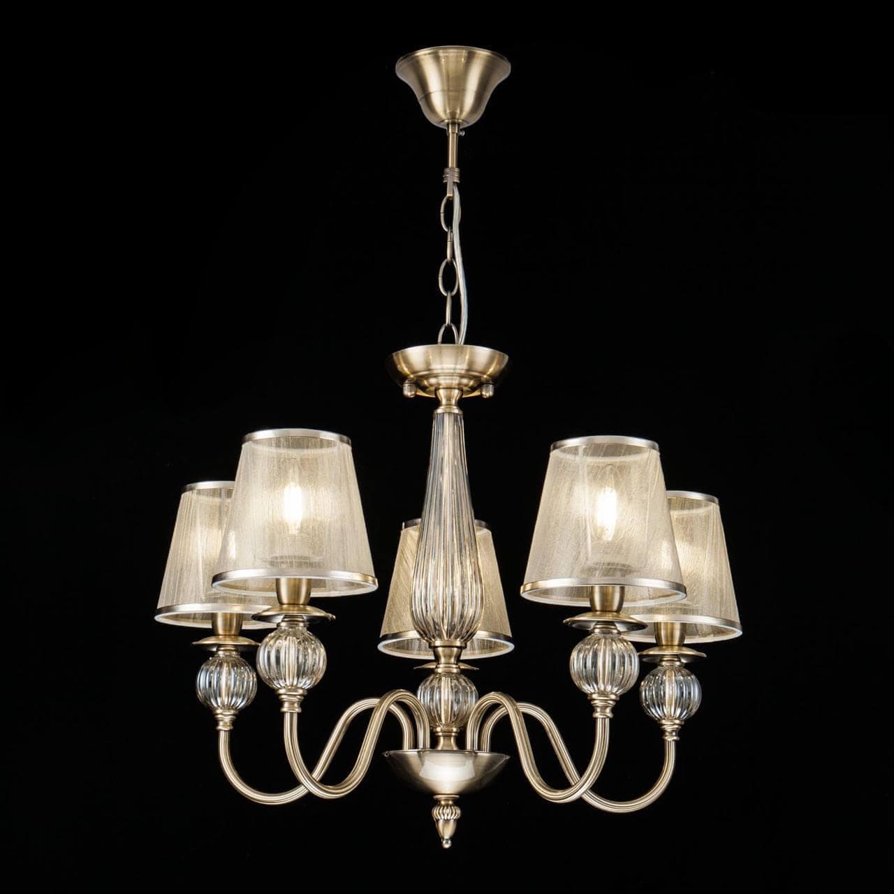 Freya Classic Inessa Бронза Антик Люстра E14 40W FR2685PL-05BZ — миниатюра 4