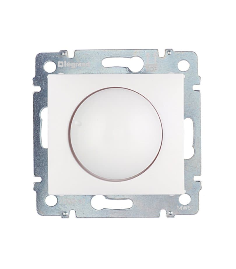 Legrand DIY Valena Бел Светорегулятор поворотный 40-400W для ламп накаливания (вкл поворотом) 694288
