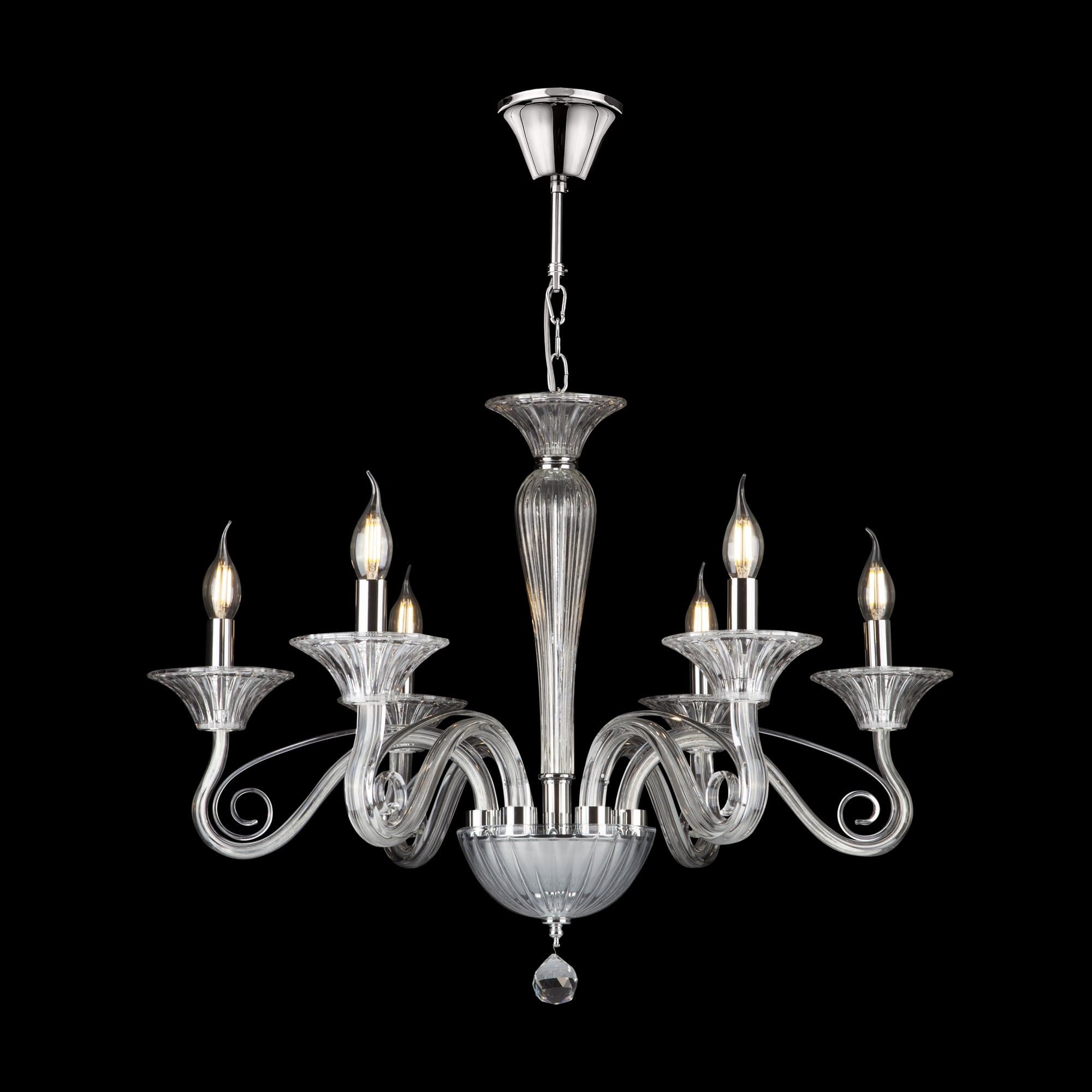 Maytoni Neoclassic Acqua Прозрачный Люстра E14 40W DIA010PL-06TR — миниатюра 4