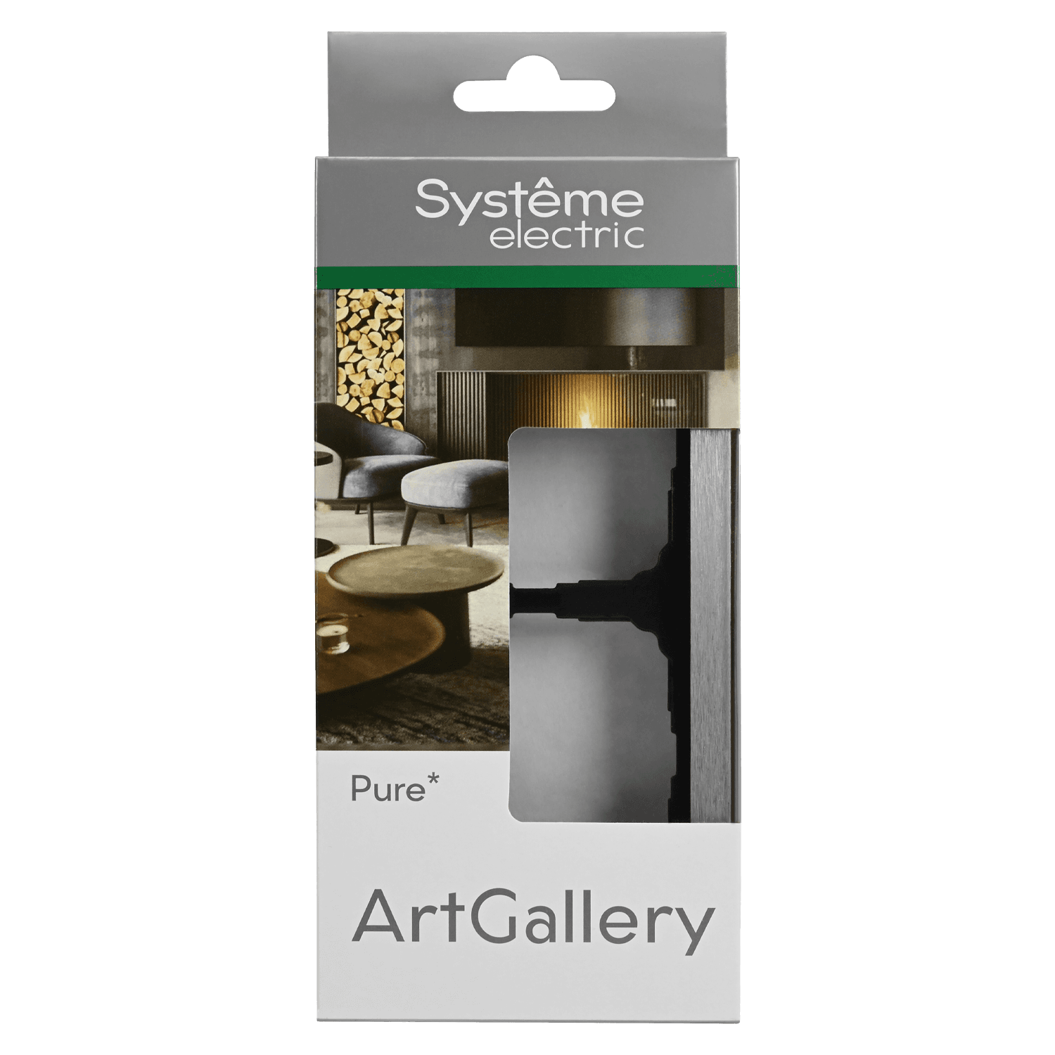 Systeme Electric ArtGallery Pure Металл Алюминий Рамка 2-ая — миниатюра 3