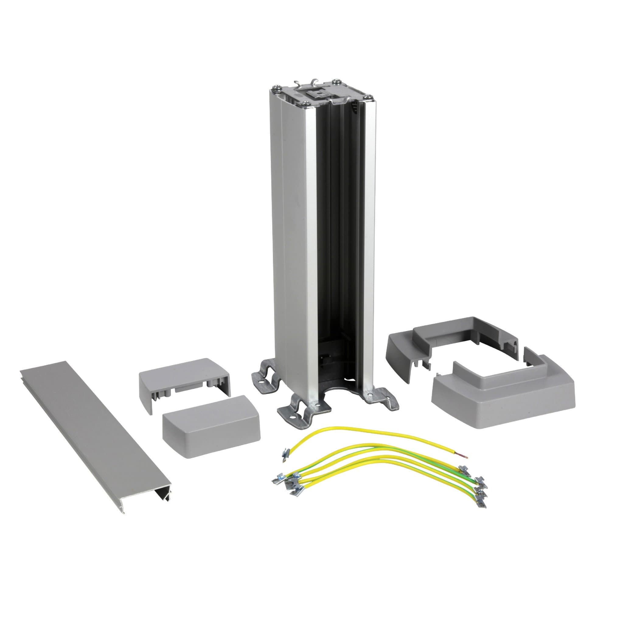 Legrand Snap-On мобильная колонна алюминиевая с крышкой из алюминия 1 секция, высота 2 метра, цвет алюминий 653001 — миниатюра 1
