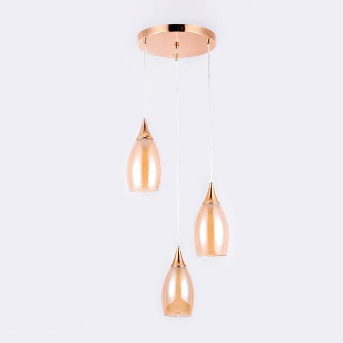 Ambrella Подвесной светильник TR3549/3 GD/TI золото/янтарь E14 max 40W 370*130*1000 — миниатюра 3
