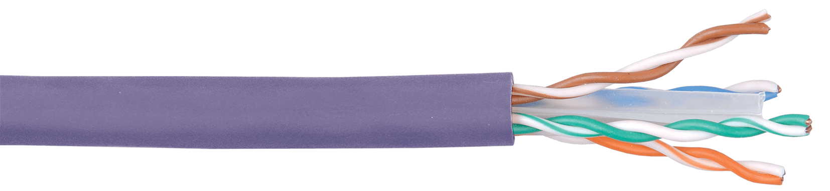IEK ITK Витая пара U/UTP категории 6 4х2х23AWG LSZH фиолетовый (305м) LC1-C604-126 — миниатюра 2