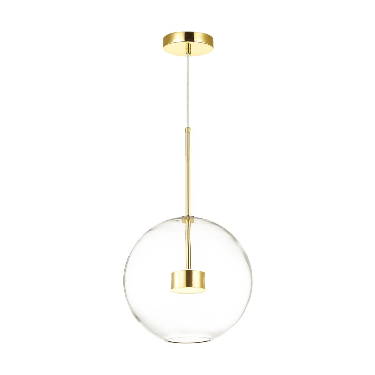 Odeon Light 4640/12L ODL20 9 золотой/прозрачный Подвес LED 4000K 12W 220V BUBBLES — миниатюра 2