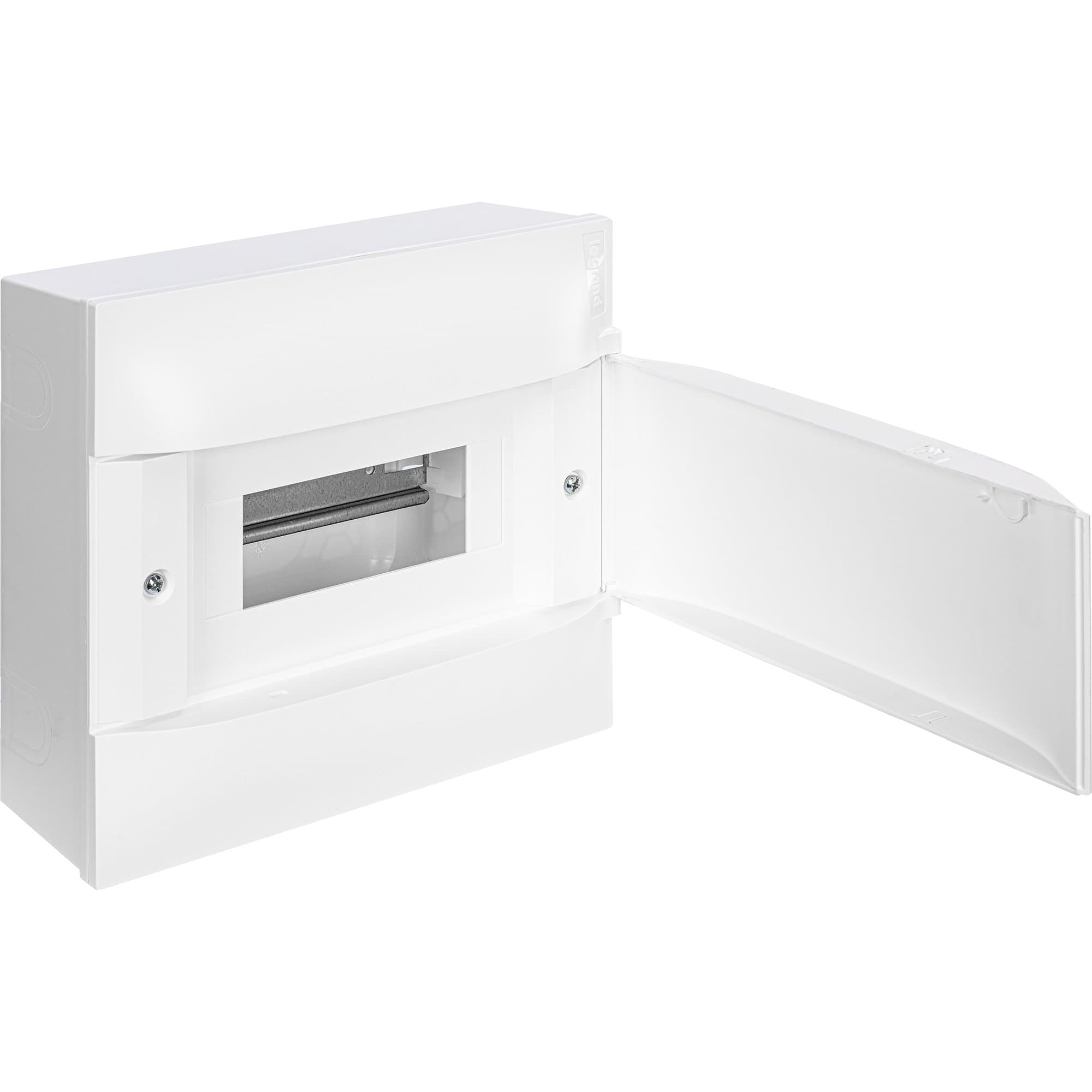 Legrand Practibox S Пластиковый щиток Навесной 1X8 Белая дверь 134608 — миниатюра 2