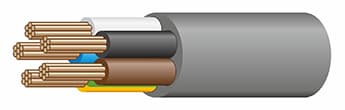 Кабель силовой NUM 5x16мм² серый ГОСТ NUM (NYM)-J 5*16 0,66