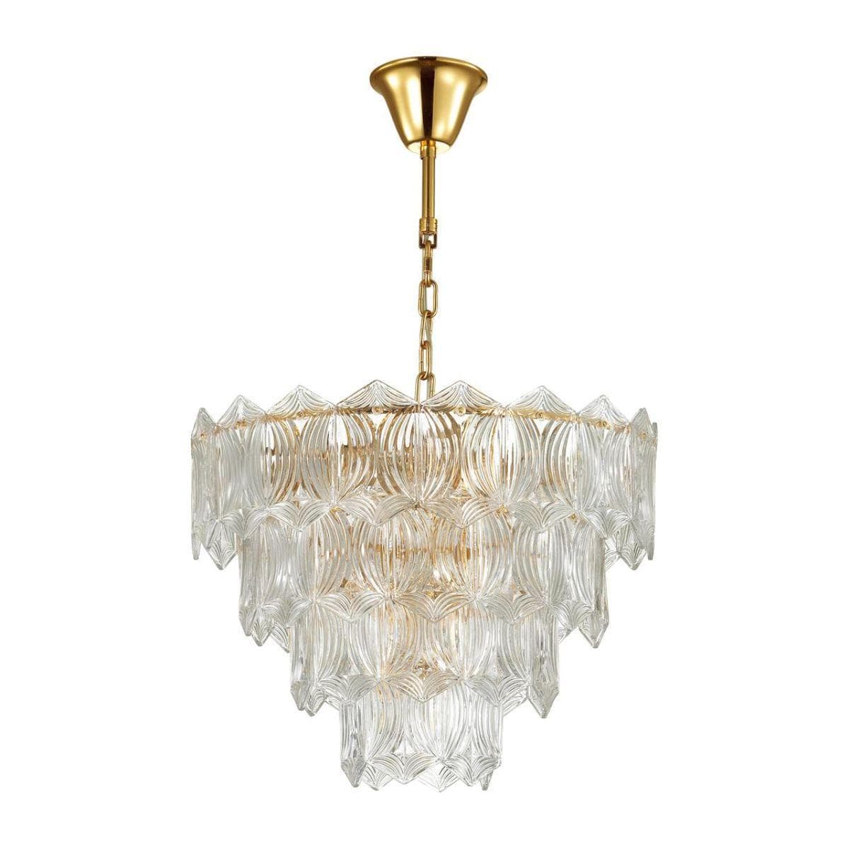 Odeon Light 4918/10 MODERN ODL22 327 золотой/прозрачный/стекло Люстра E14 10*40W SOMALA — миниатюра 1