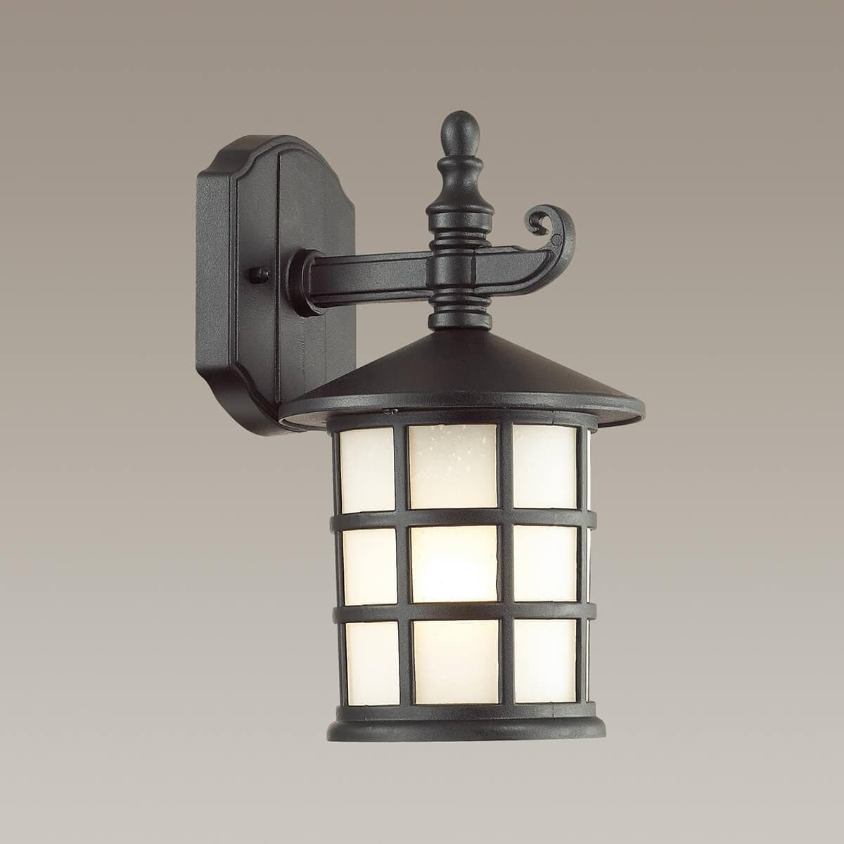Odeon Light 4042/1W ODL18 712 черный Уличный настенный светильник IP44 E27 60W 220V HOUSE — миниатюра 2