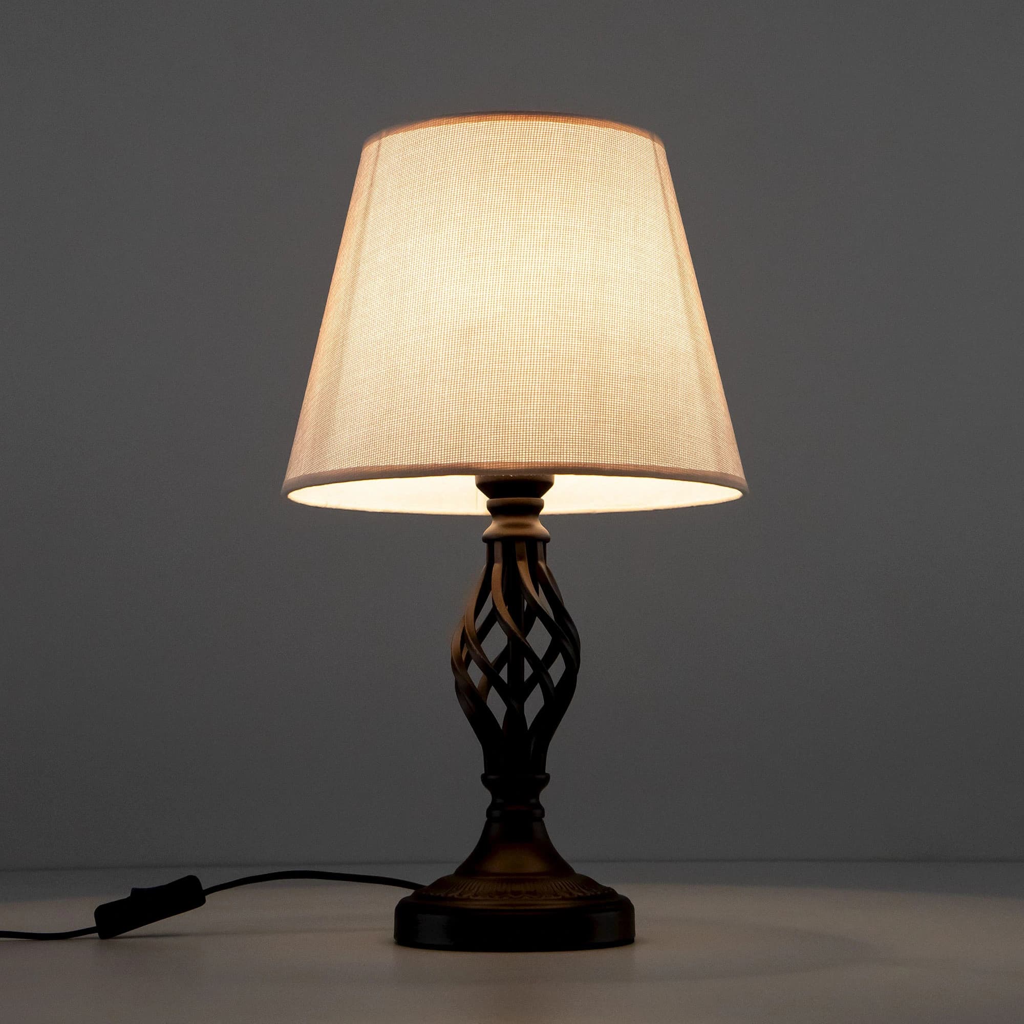Citilux CL402855 Вена Кофейный+Рогожка Светильник Настольный — миниатюра 9