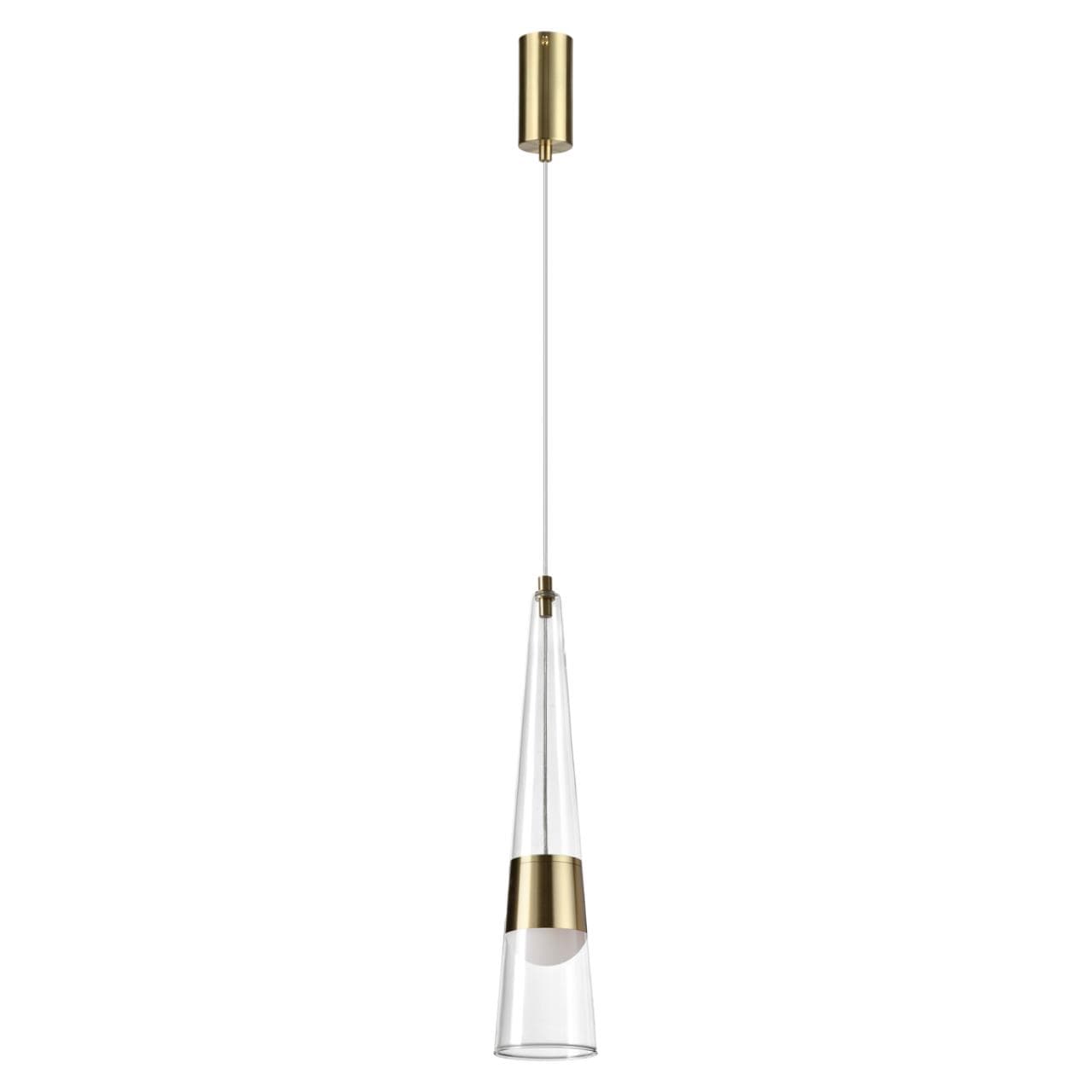Odeon Light 5043/12L L-VISION ODL24 301 глянц.золото/прозрачный/металл/стекло Подвес LED 12W 3000K 1334Лм LUMP