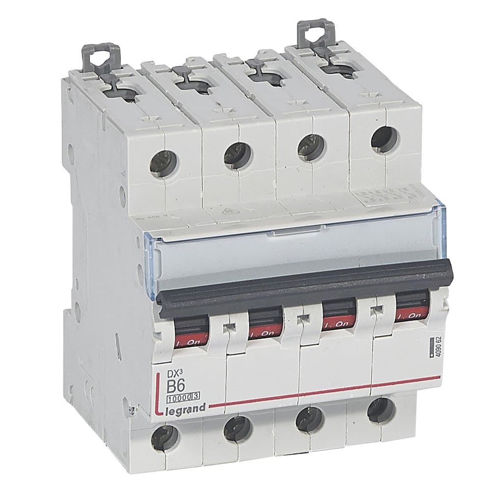 Legrand DX3 Автоматический выключатель 4P 6A (B) 10kA/16kA 409062