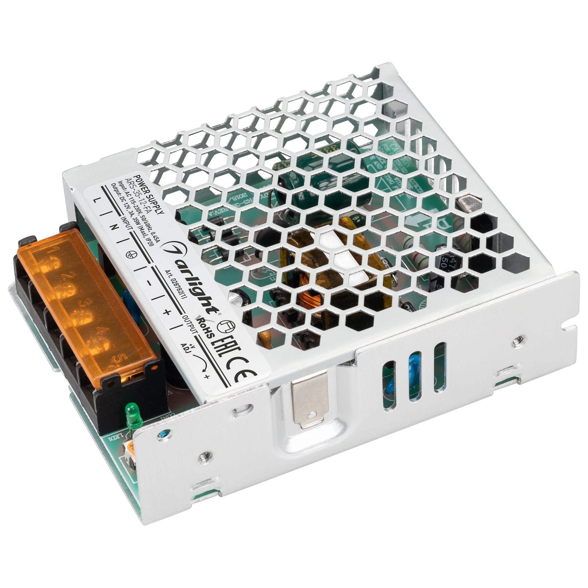 Arlight Блок питания ARS-35-12-FA (12V, 3A, 35W) (IP20 Сетка, 3 года) 028782(1)