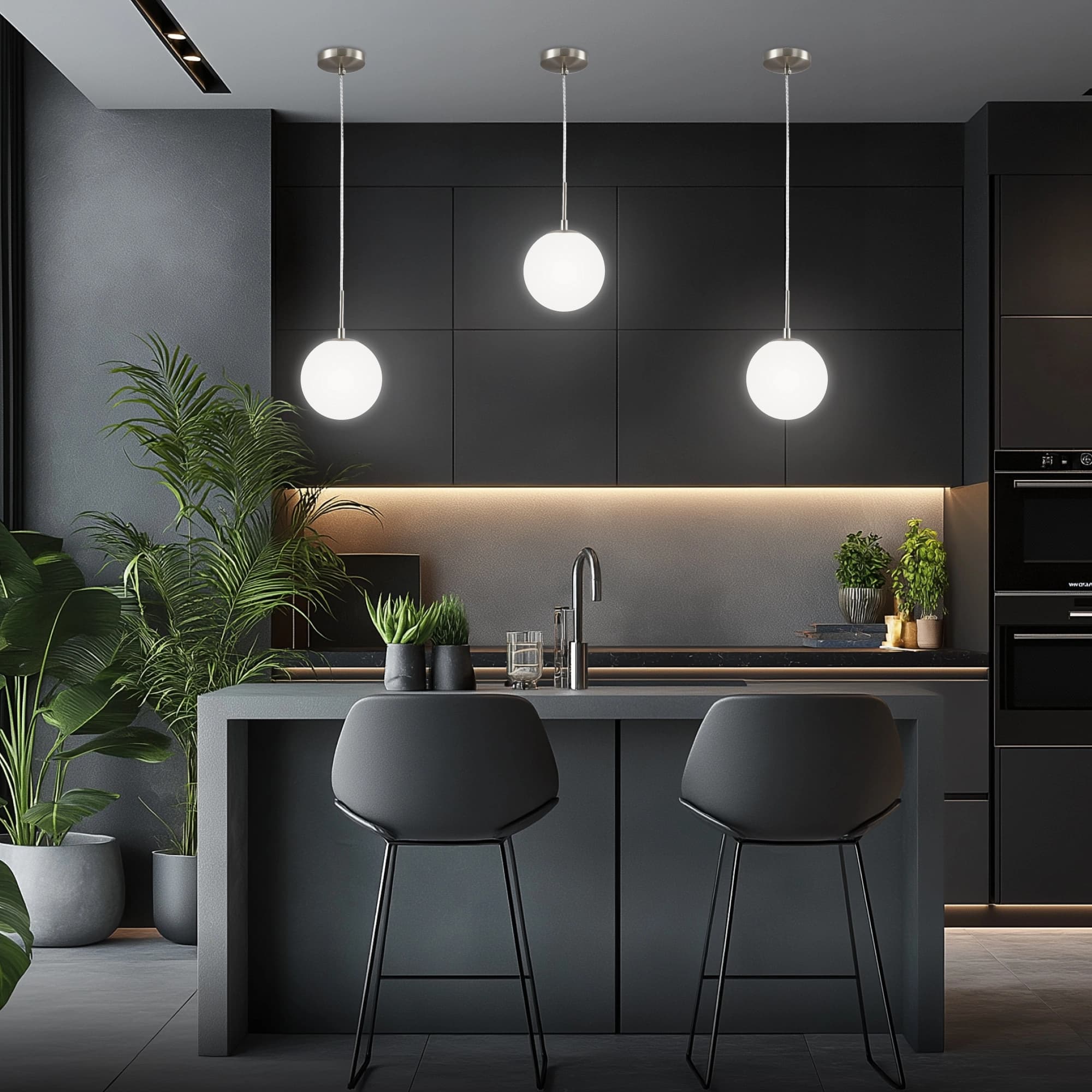 CITILUX CL102014 Томми Хром Матовый+ Белый Светильник Подвес — миниатюра 10