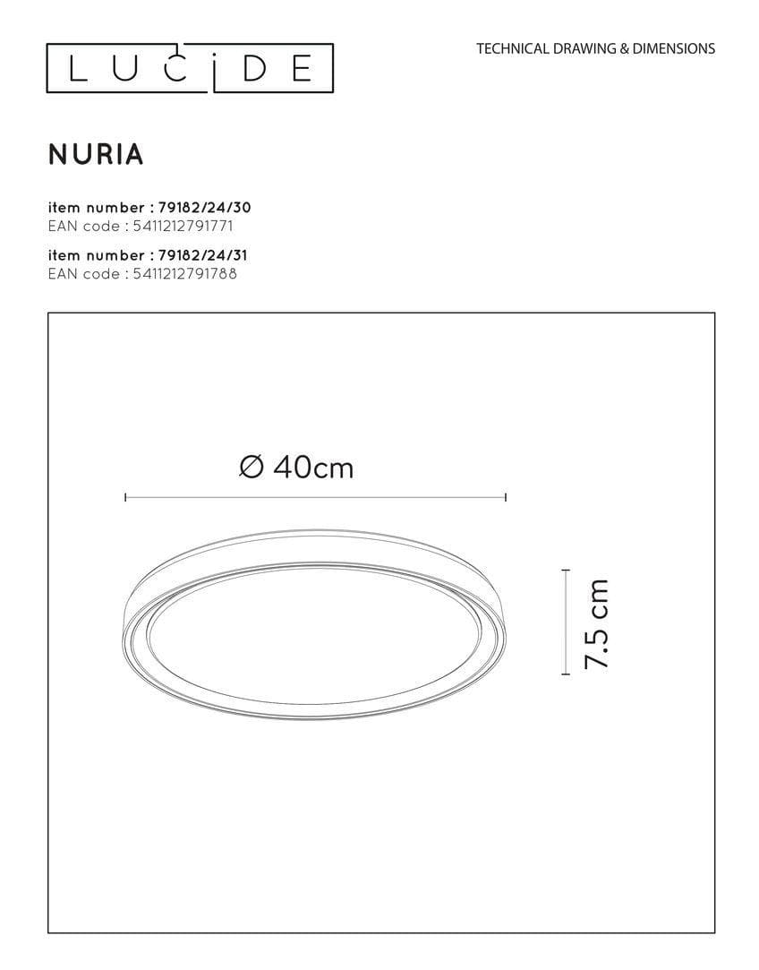 Lucide NURIA Белый Потолочный светильник 79182/24/31 — миниатюра 3