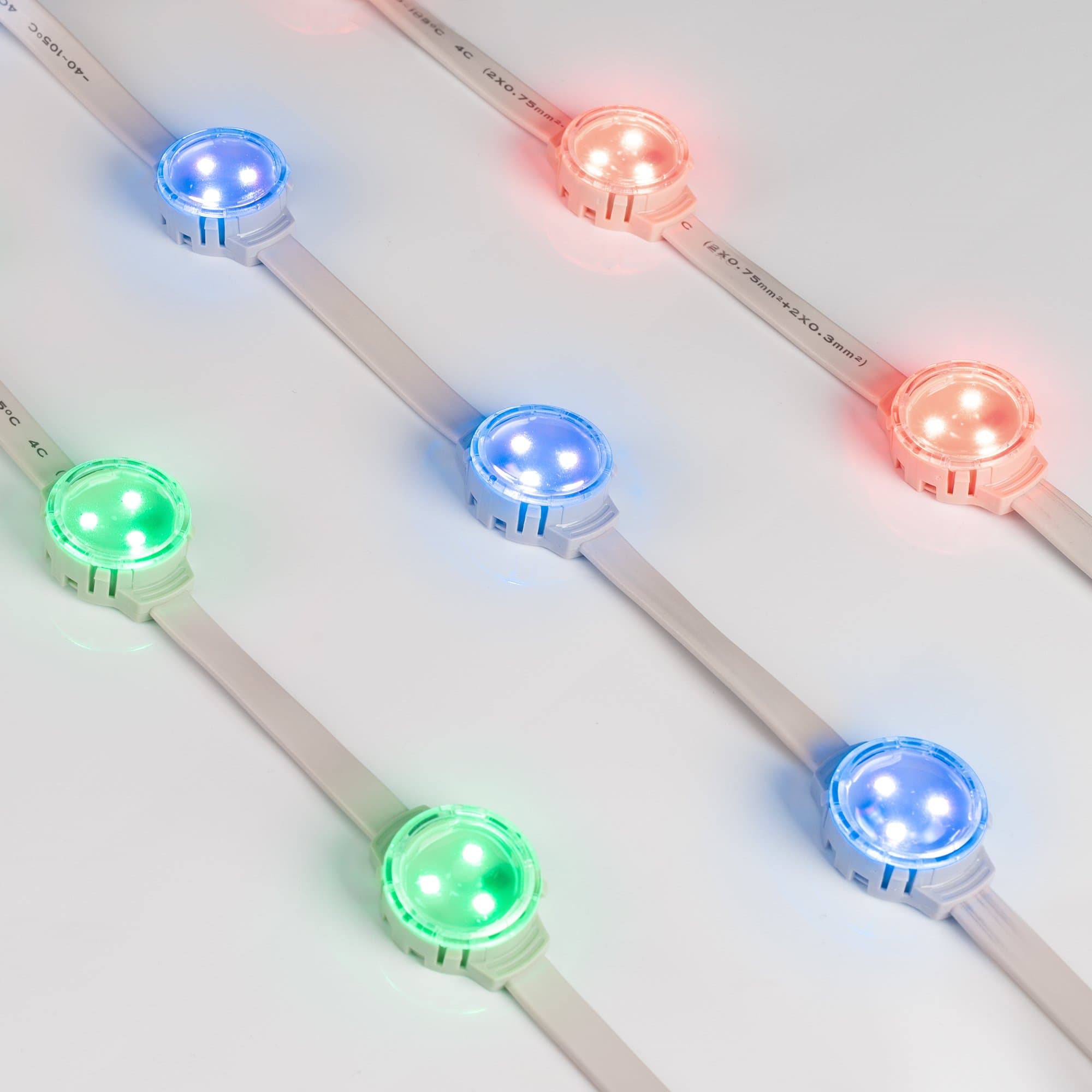 Arlight Модуль управляемый SOLEX-SPI-3535-3-12V RGB 120deg (D30x16mm, 0.75W, IP67) (-) 029240 — миниатюра 2