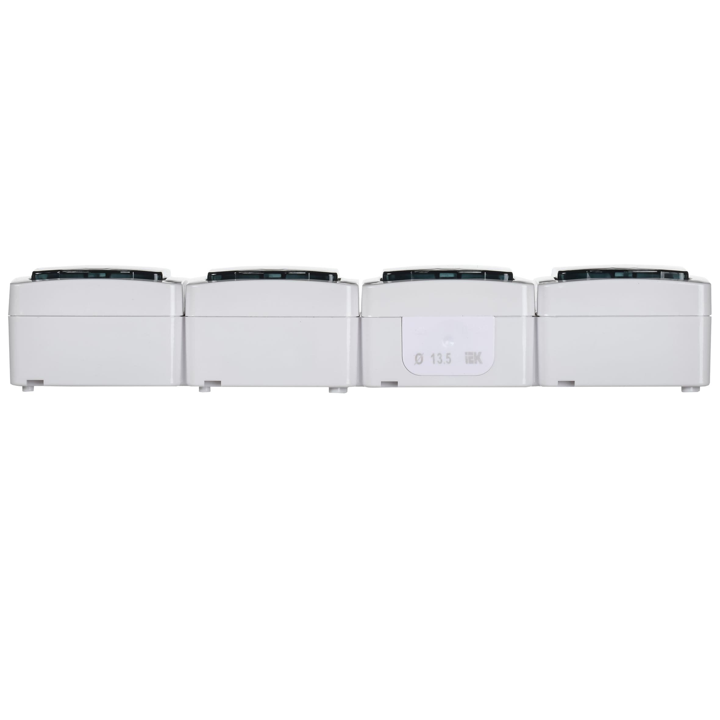 IEK GERMES PLUS РСб24-3-ГПБд роз 4м с з/к о/у IP54 (дымчатый) — миниатюра 3