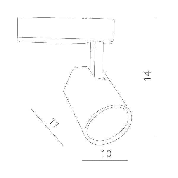 Arte Lamp AMICO Светильник трековый 14*11*10 A1820PL-1WH — миниатюра 2