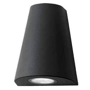 Gauss Светильник садово-парковый Sigma настенный архитектурный, 2xGU10, 125*88*156mm, 170-240V / 50Hz, 2xMax.35W, IP54, GD164