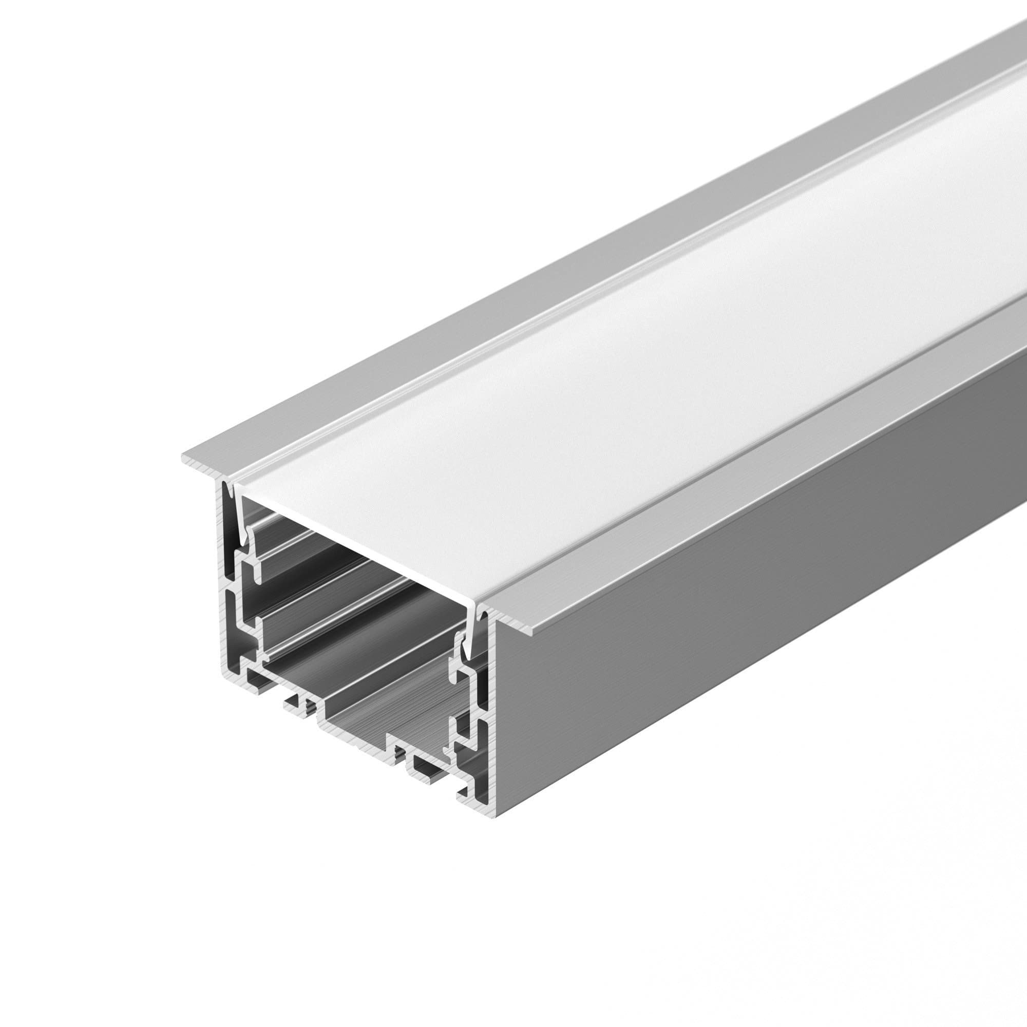 Arlight Профиль с экраном S2-LINIA69-F-2500 ANOD+OPAL (Алюминий) 021177 — миниатюра 1