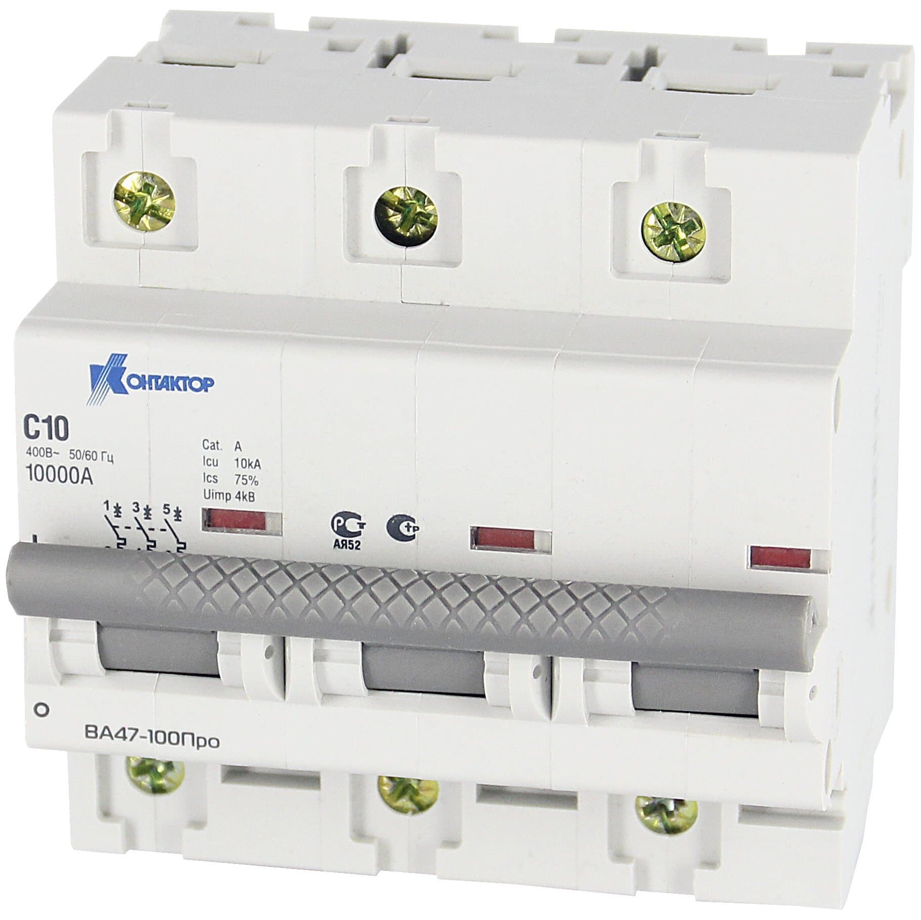 Контактор (Legrand) ВА47-100Про, 3P, 16A, Icu-10kA, х-ка С 7000341