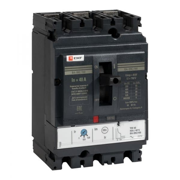 EKF PROxima Автоматический выключатель ВА-99C (Compact NS) 160/ 40А 3P 36кА — миниатюра 1