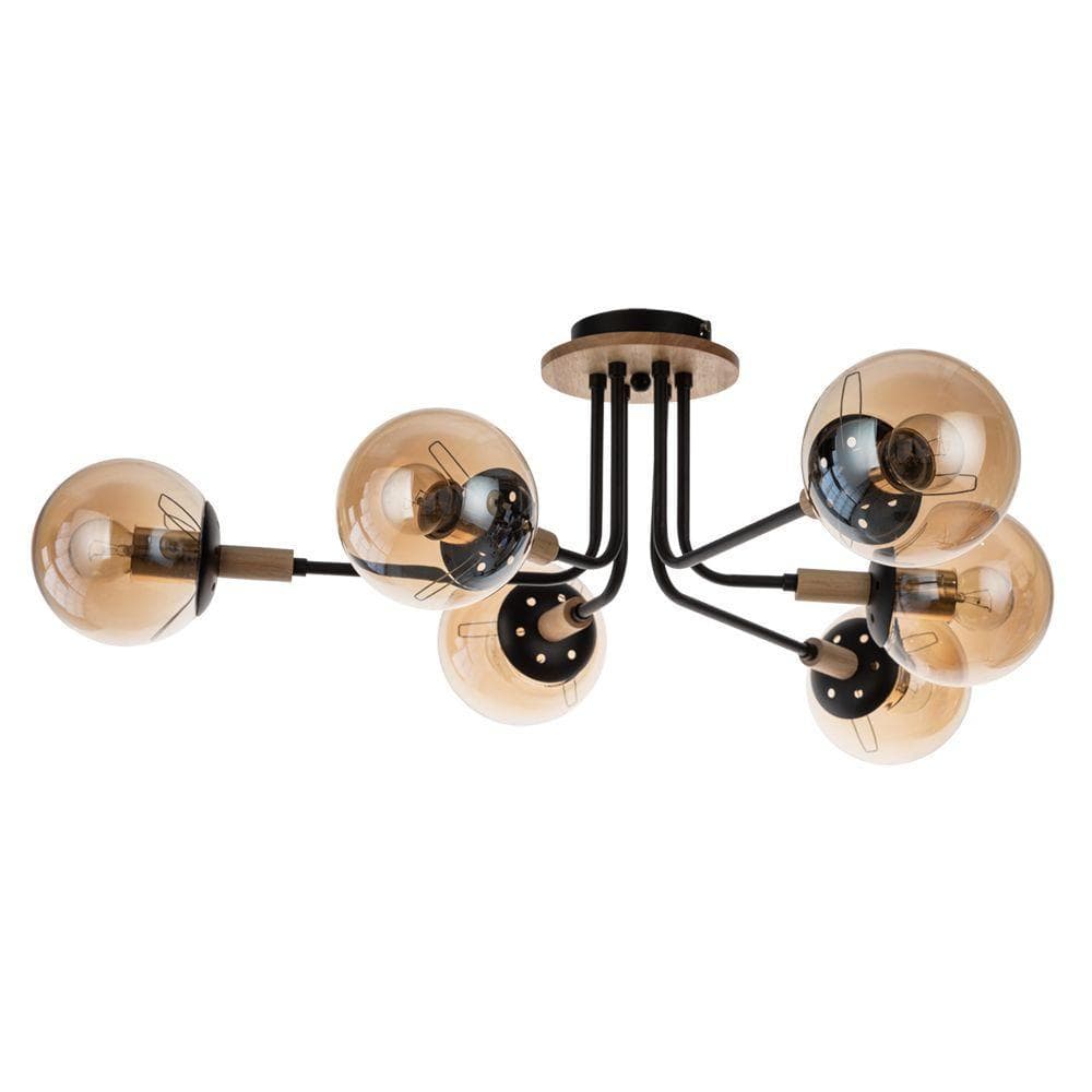 Arte Lamp OXFORD Светильник потолочный лампа накаливания A2716PL-6BK — миниатюра 1