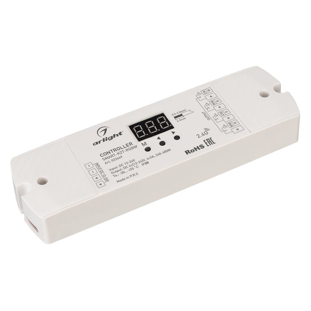 Arlight Контроллер SMART-K27-RGBW (12-24V, 4x5A, 2.4G) (IP20 Пластик, 5 лет) 022669