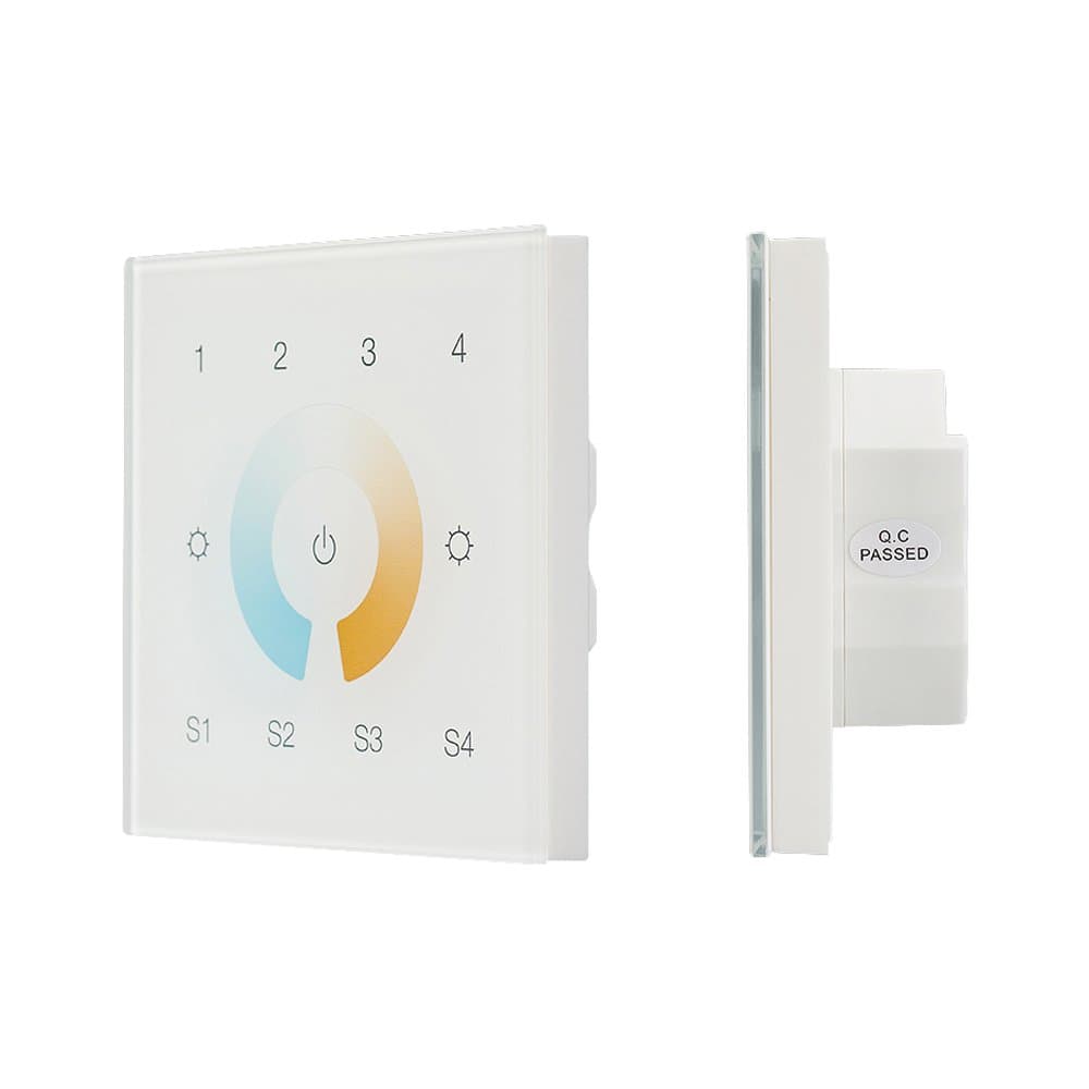 Arlight INTELLIGENT ARLIGHT Сенсорная панель DALI-901-11-4G-4SC-MIX-DT8-IN White (BUS/230V) (IARL, IP20 Пластик, 3 года) 037198 — миниатюра 1
