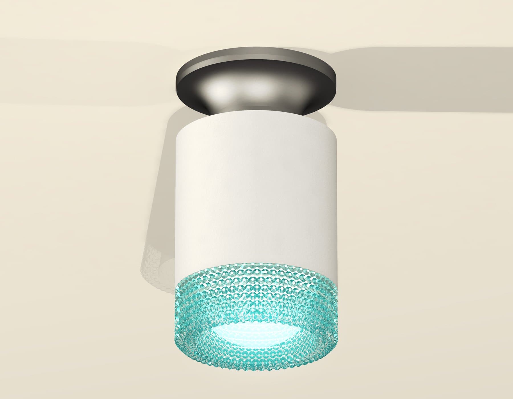 Ambrella Комплект накладного светильника XS6301162 SWH/MCH/BL белый песок/матовый хром/голубой MR16 GU5.3 (N6904, C6301, N6153) — миниатюра 3