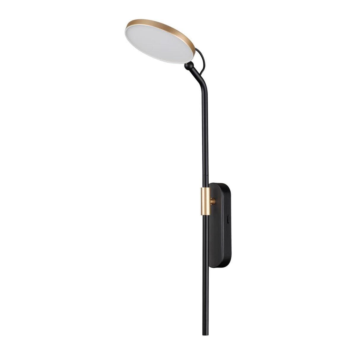 Odeon Light 4297/7WL HIGHTECH ODL22 123 черный с ант. бронзой/металл Настенный светильник IP20 LED 7W 731Лм 3000K REDMOND — миниатюра 1