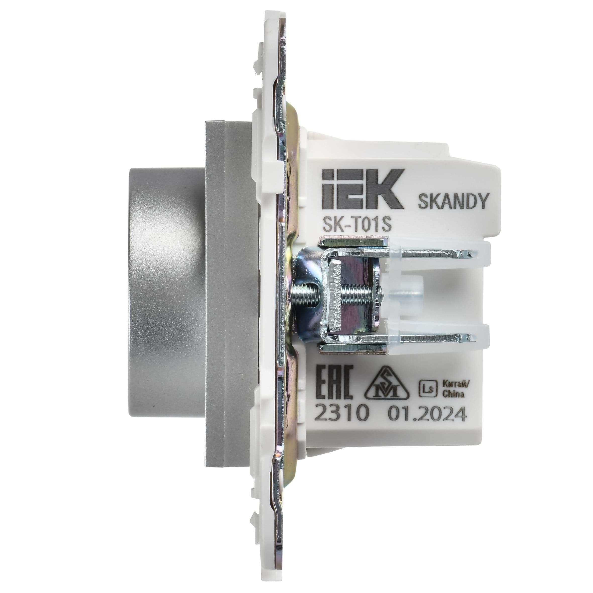 IEK SKANDY Серебряный Термостат электронный с индикацией SK-T01S — миниатюра 5