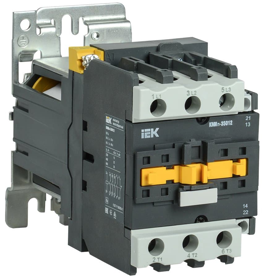 IEK Контактор КМИп-35012 50А 24В/АС3 1НО;1НЗ